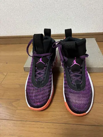 에어 조던 36 하이컷 스니커즈 퍼플/블랙/오렌지