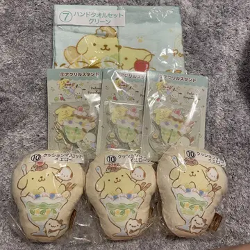 [ 미사용 새상품 ] 산리오 복권 폼폼푸딩 포차코 7종 세트