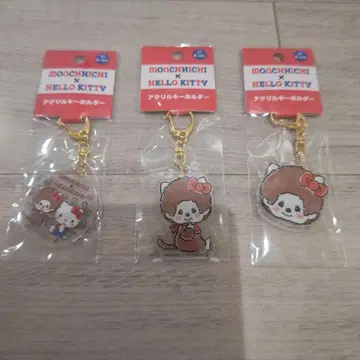 몬치치 x 헬로키티 아크릴 키링 3개 세트