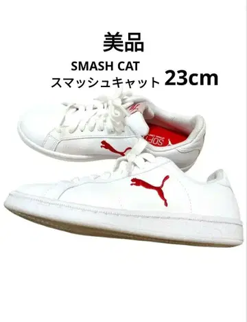 PUMA SMASH CAT 스매시캣 스니커즈 화이트/레드