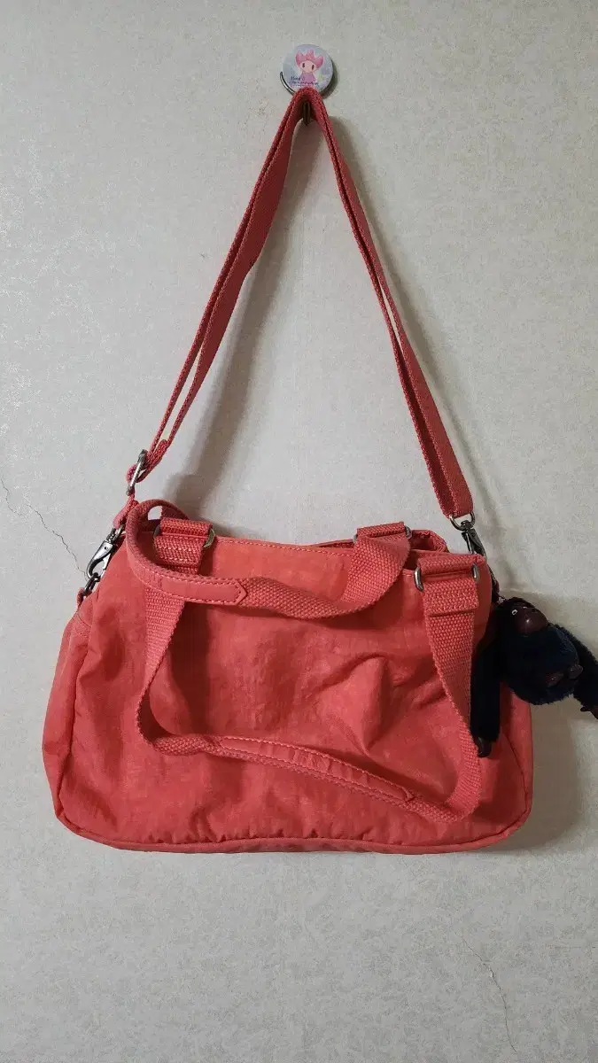 Kipling orange tote bag + key ring