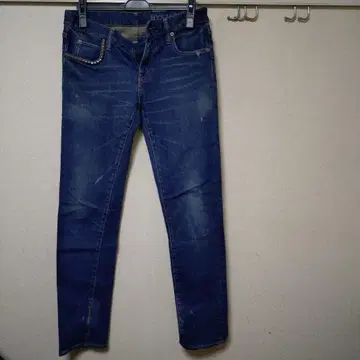 HYSTERIC GLAMOUR 데미지 스키니 청바지