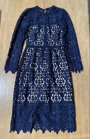 ZARA WOMAN 자라 플라워 패턴 전체 레이스 원피스 드레스