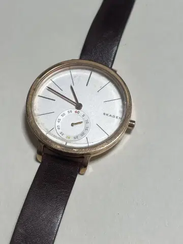 SKAGEN 스카겐 손목시계 여성용 브라운