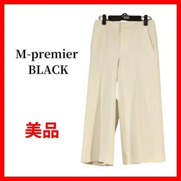 m-premier black 엠프리미어 와이드 팬츠 화이트 B759