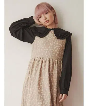 꽃 자카드 점퍼