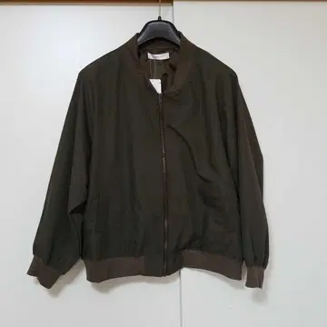 JINTY 여성용 빅 사이즈 블루종 점퍼 카키 사이즈 4L