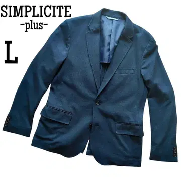 SIMPLICITE plus 네이비 테일러드 자켓 L 백 오픈