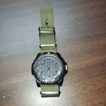 실동 밀리터리 블랙 아날로그 손목시계 루미녹스 LUMINOX