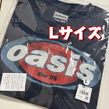 Oasis live'25 티셔츠 Logo Navy L 사이즈