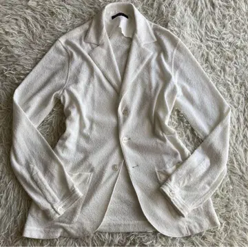 [ 고급 ] 투모로우랜드 화이트 자켓 파일 앤컨 XS