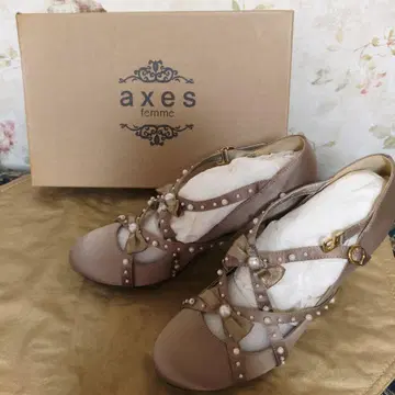 axes femme 펄 리본 포함 펌프스 L 사이즈