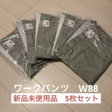 미사용 새상품 가을 겨울용 작업 바지 카고 팬츠 허리 88 5장 세트