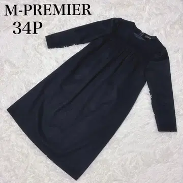 M-PREMIER 네이비 원피스 34P XS 포멀 결혼식