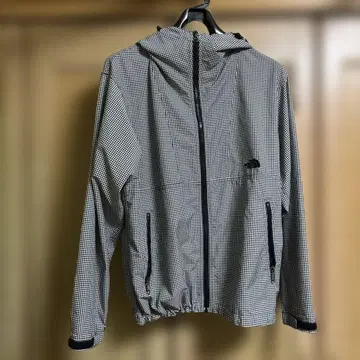 THE NORTH FACE 체크 무늬 마운틴 후드티 M