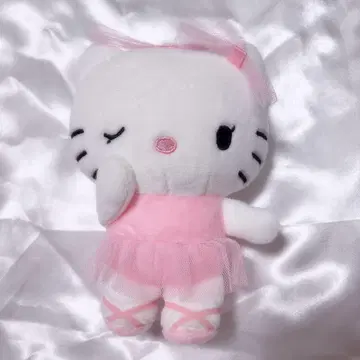 헬로키티 핑크 발레리나 마스코트 봉제 인형 키링
