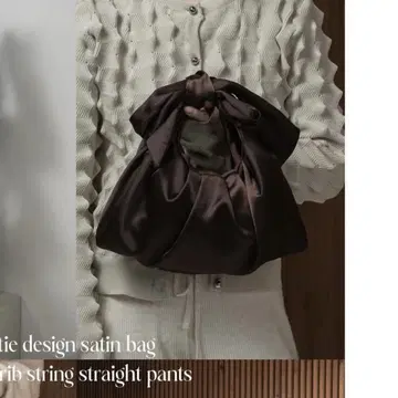 [ 미사용 새상품 ] lawgy 새틴 브라운 백
