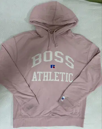 BOSS x RUSSELL ATHLETIC 핑크 후드티