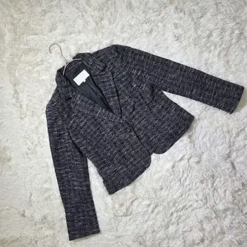 내추럴 뷰티 테일러드 자켓 [ 38 ] 트위드 다크 그레이
