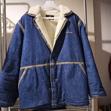빈티지 TRUSSARDI 데님 보아 자켓 44 아우터