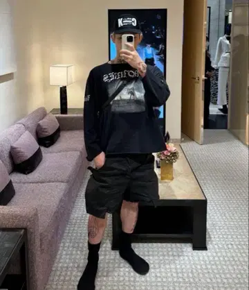 VULTURES 긴팔 티셔츠 블랙 YEEZY 평본련 Kanye West