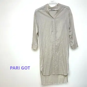 새상품급 PARICOT 베이지 긴팔 셔츠 원피스