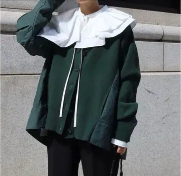 machatt 도킹 퀼팅 가디건 블랙