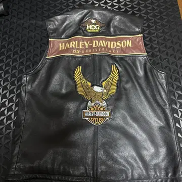 HARLEY-DAVIDSON 120th Anniversary 가죽 베스트