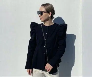 girlish 가리쉬 클리오네 블라우스 블랙 38