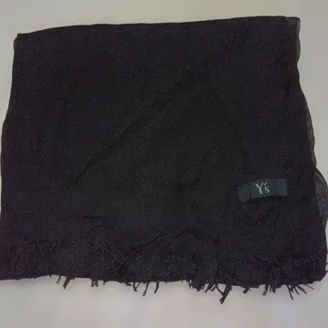 Y's 블랙 프린지 머플러