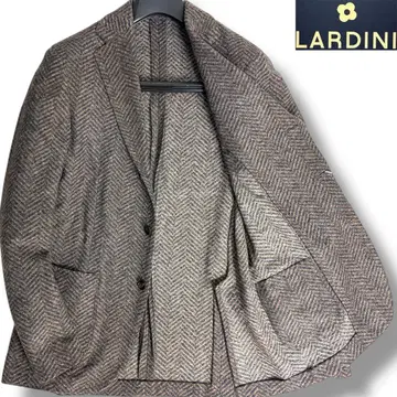 J6088 새상품 라르디니 EASY 헤링본 앤컨 트위드 자켓 48