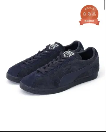 BEAMS 별주 PUMA 네이비 스웨이드 스니커즈