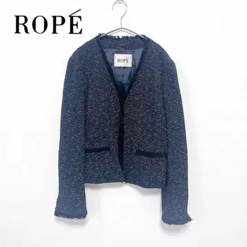 [ 당일 발송 ] ROPE 로페 트위드 자켓 네이비 포멀 L