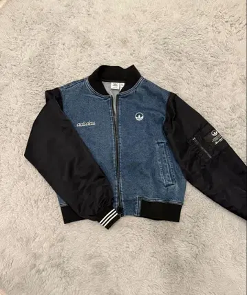 adidas 데님 바시티 자켓