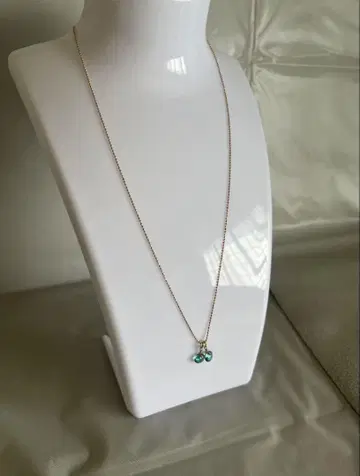ete K10 그린 비즈 목걸이