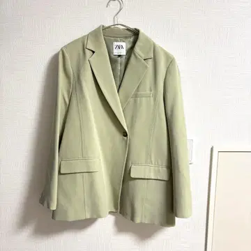 ZARA 테일러드 자켓 그린 L 시착만 한 상품