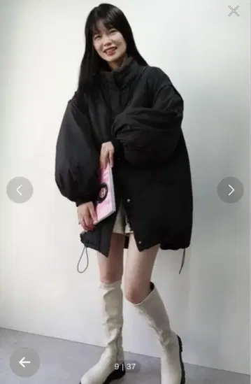 corners 2way 볼륨 패딩 자켓 블루종/베스트