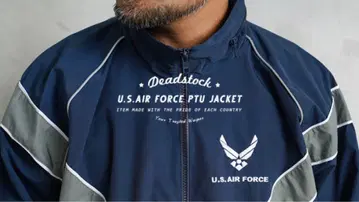 실물 미군 U.S.AIR FORCE PTU 자켓 NAVY m-xs