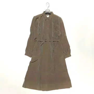 새상품 LOVELESS 러브리스 셔츠 원피스 벨트 레인보우 카키
