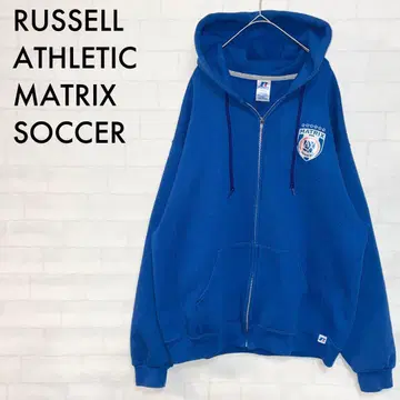 러셀 애슬레틱 풀 집업 후드 맨투맨 L 러셀 파랑 축구