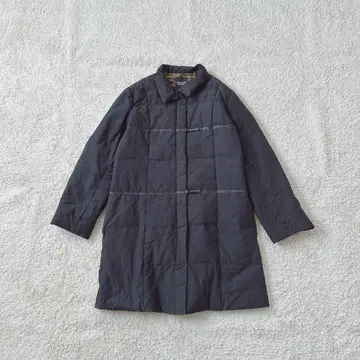 소니아 리키엘 다운 자켓 롱 기장 얇은 소재 집업 안감 제브라 패턴