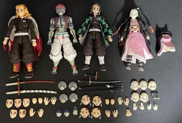 SHFiguarts 렌고쿠 쿄쥬로 아카자 카마도 탄지로 네즈코 4종 세트