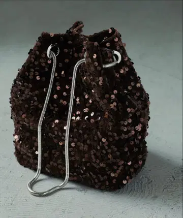 niana 숄더 복조리 스팽글 백