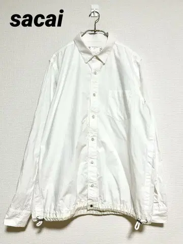 사카이 Sacai 18SS 코튼 드로 코드 긴팔 셔츠 3 일본제