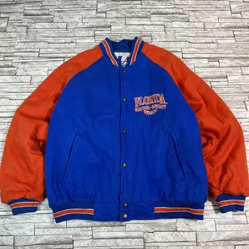 80s 90s 플로리다 대학교 울 바시티 자켓 충전솜 빈티지 자수 로고