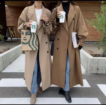 blate 트렌치코트 베이지