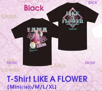 LANA LIKE A FLOWER 티셔츠 (블랙) Mini 사이즈