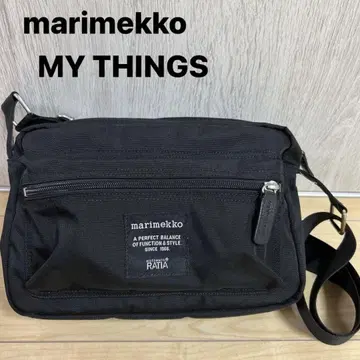 마리메꼬 MY THINGS 숄더백 나일론 캔버스 블랙