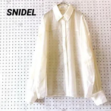 스나이델 시어 셔츠 비침 루즈핏 실루엣 ( F ) 볼륨 소매 에어리