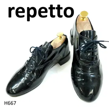 레페토 Zizi 옥스퍼드 신발 에나멜 라운드토 블랙 36